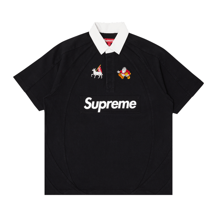 Supreme Short-Sleeve Rugby "Black"