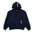 Supreme Tag Hooded Sweatshirt "Navy"