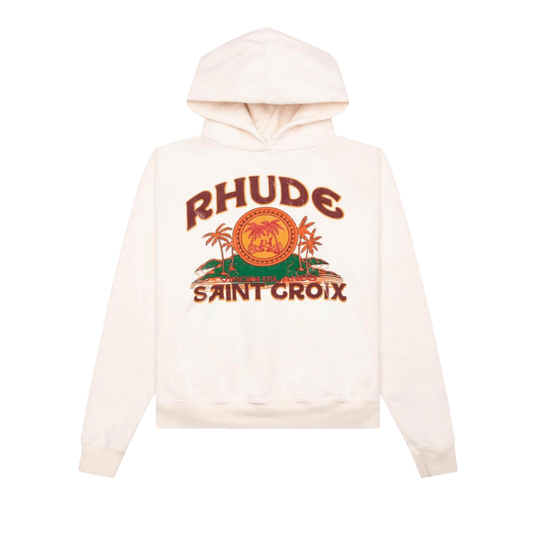 Rhude Saint Croix Hoodie "Vintage White"