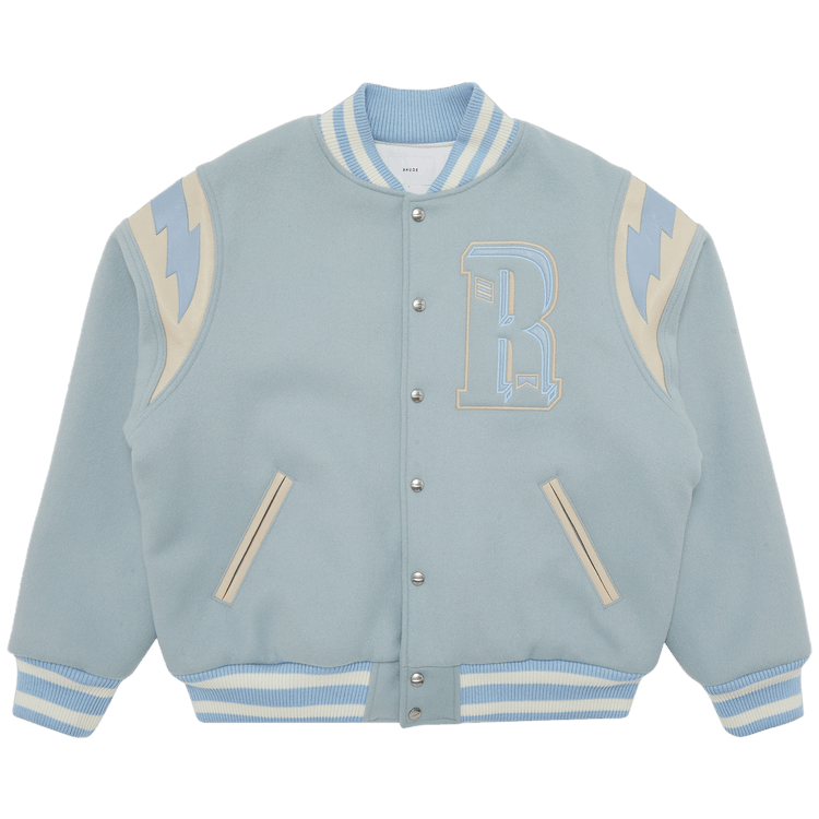 Rhude Lighting Varsity Jacket "Mint"