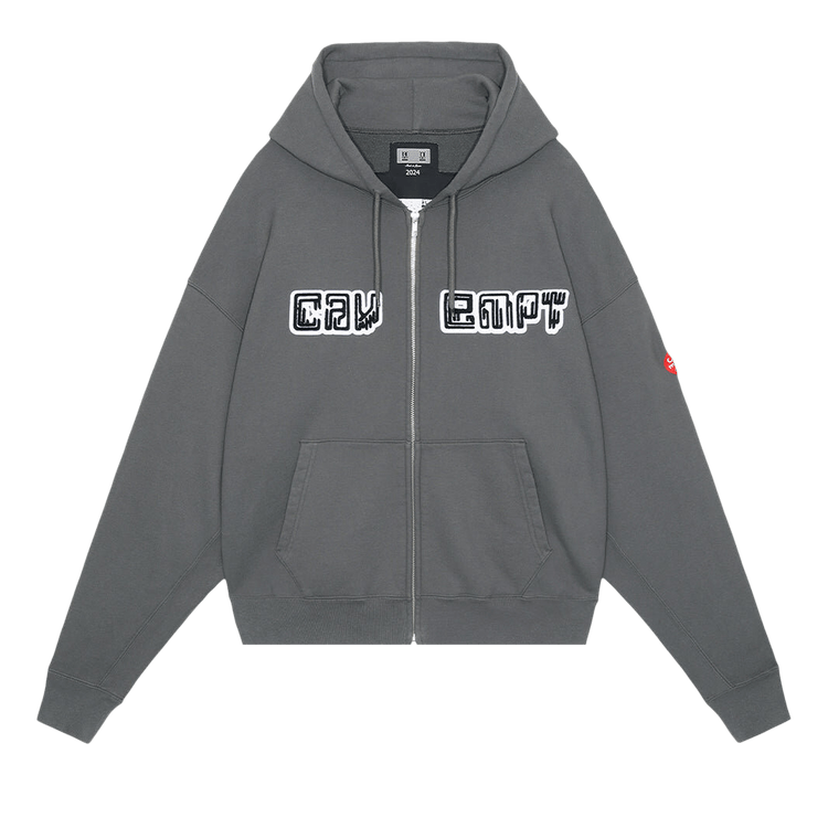 Cav Empt Embroidery Zip Hoodie "Charcoal"
