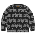 Corteiz Gothic Jacquard Long-Sleeve "Black"