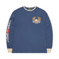 Corteiz Dipset Waffle Long-Sleeve "Royal Blue"