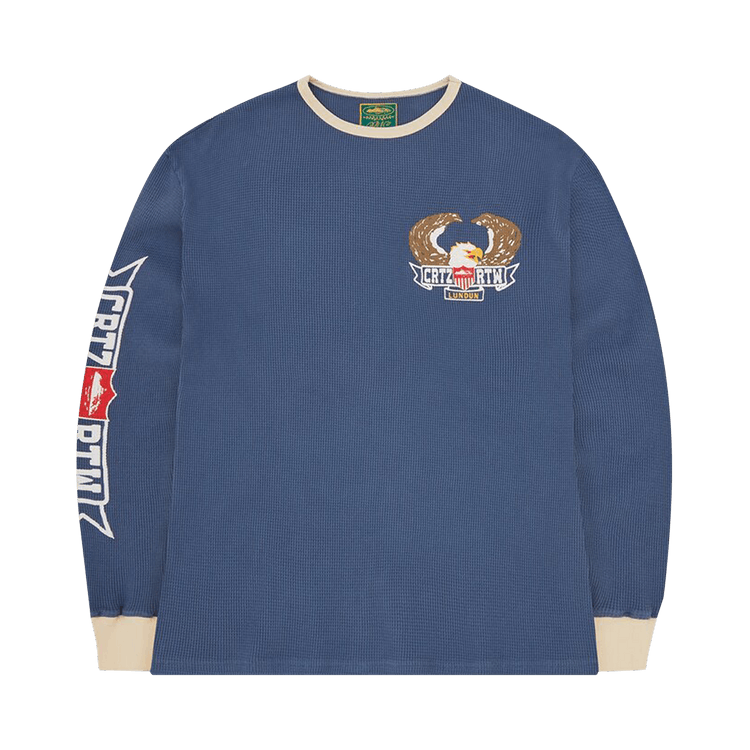 Corteiz Dipset Waffle Long-Sleeve "Royal Blue"