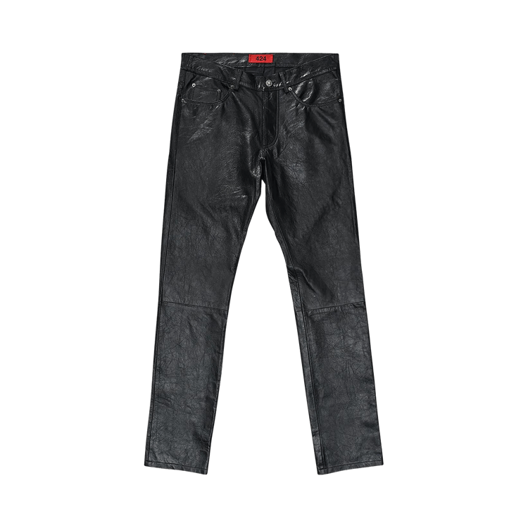 424 Leather Trousers "Black"