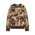 Helmut Lang Jacquard Crewneck Sweater "Camel"