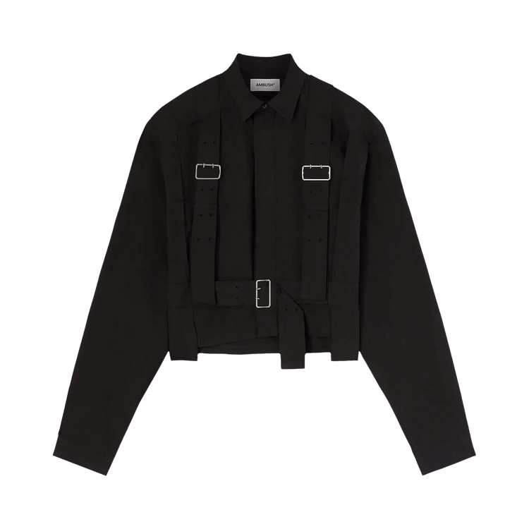 Ambush Cropped Harness Shirt "Black"