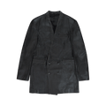 Martine Rose Leather Double Breasted Jacket "Black"