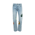 Amiri Travel Patch Straight Jean "Perfect Indigo"