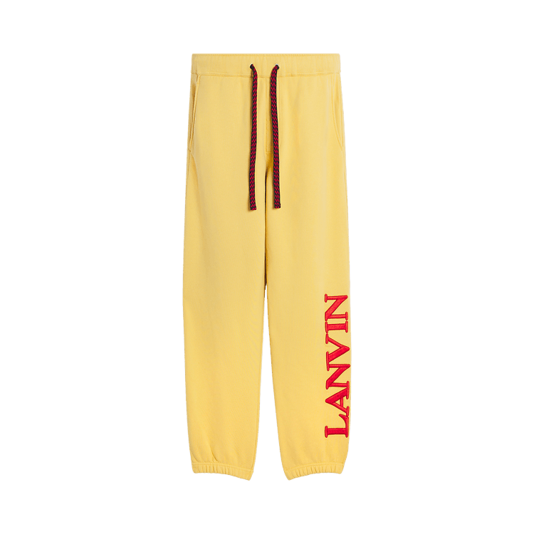 Lanvin x Future Logo Embroidered Sweatpants "Corn"