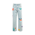 Nahmias Crochet Patchwork Jeans "Light Wash"