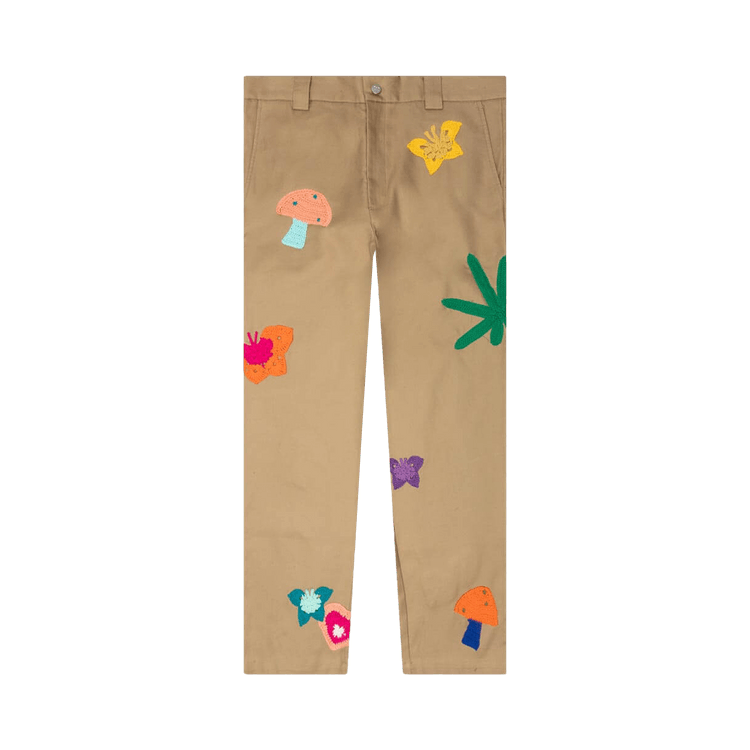 Nahmias Knit Patchwork Worker Pant "Sand"