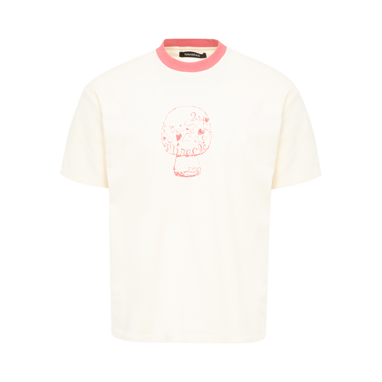 Nahmias Mushroom Ringer T-Shirt "Antique White"