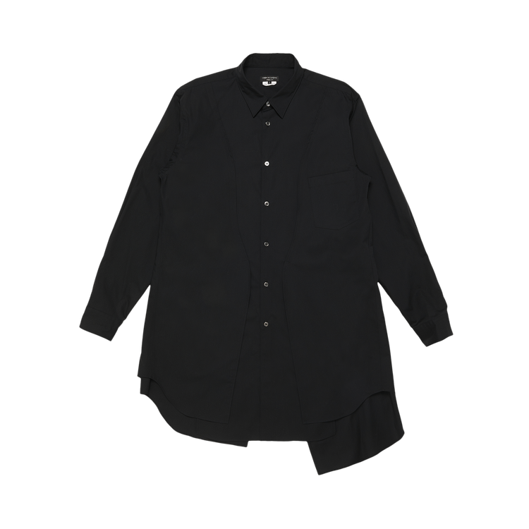 Comme des Garçons Homme Plus Hem Round Shirt "Black"