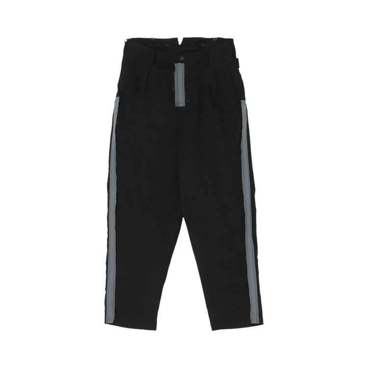 Y's Lyocell Broad Suspender Pants 'Black'