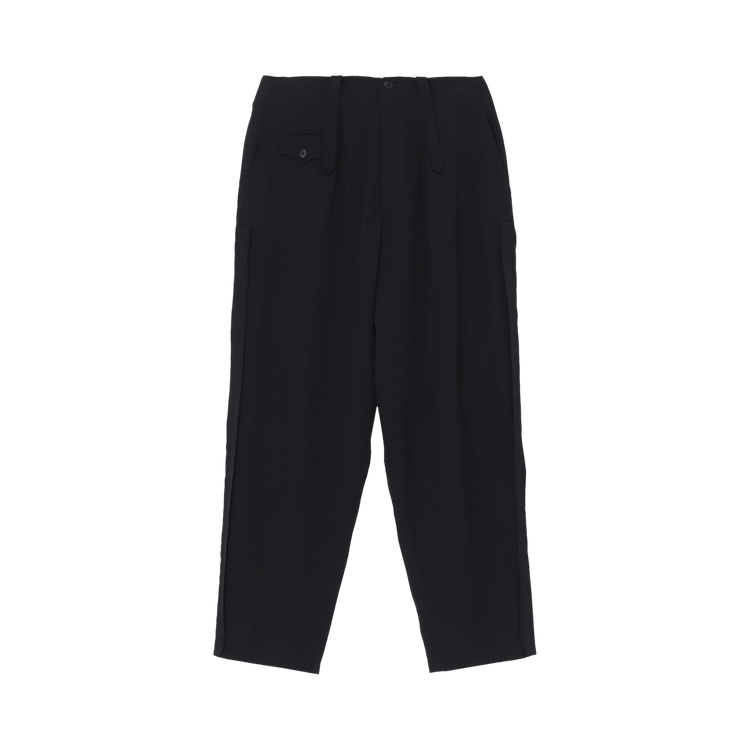Y's Wool Gabardine Pants 'Black'