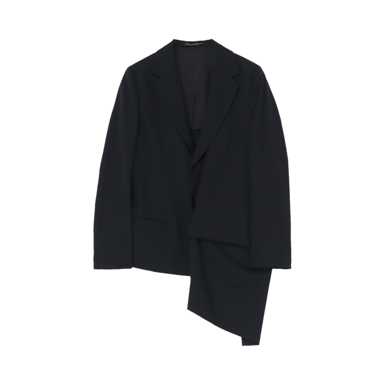 Y's Front Layered Print Coat 'Black'