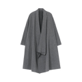 Y's Mini Herringbone Butterfly Print Robe Coat 'Blue'