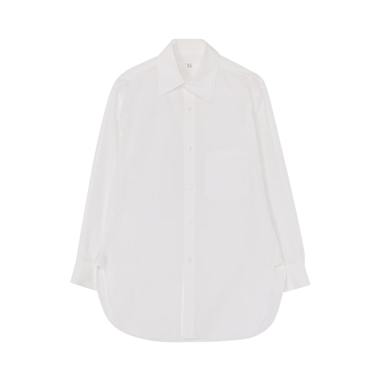 Y's Broadcloth Double Collar Shirt 'White'