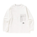 And Wander Pocket Long-Sleeve Tee "Off White"