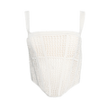 Dion Lee Crochet Suspend Corset "Ecru"