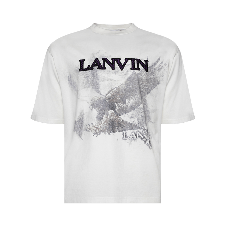 Lanvin Printed T-Shirt "White Mustang/Black"