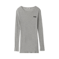 Miu Miu Ribbed Knit Jersey Dress "Grey"