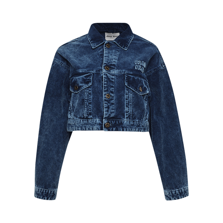 Miu Miu Cropped Jacket "Blue"