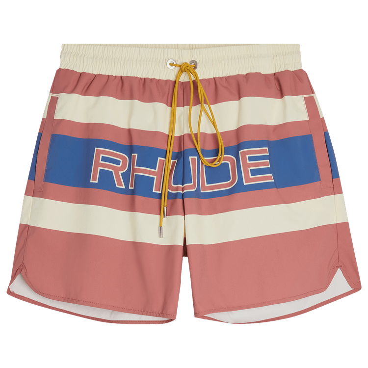 Rhude Pavil Racing Short "Orange/Ivory"