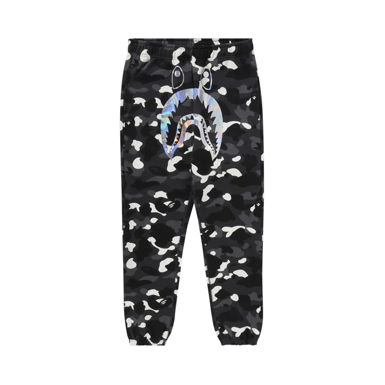BAPE City Camo Shark Sweat Pants "Black"