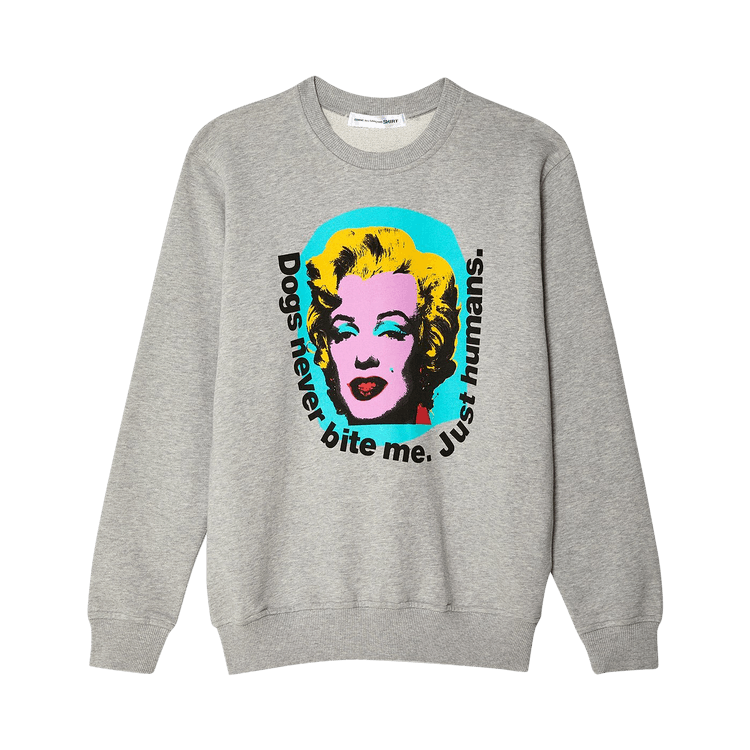 Comme des Garçons SHIRT Printed Crewneck "Top Grey"