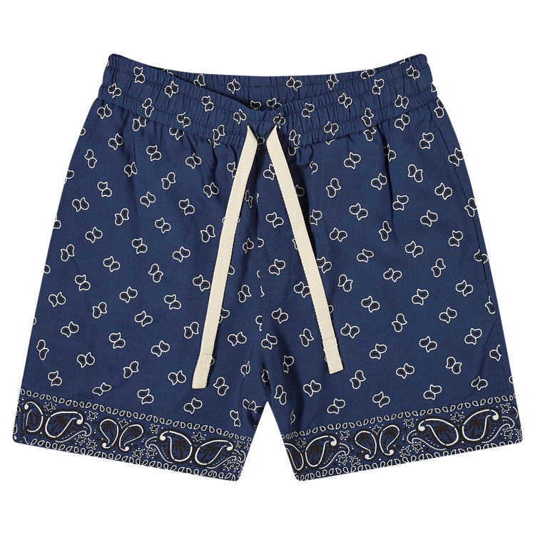 Palm Angels Paisley Shorts "Navy Blue"