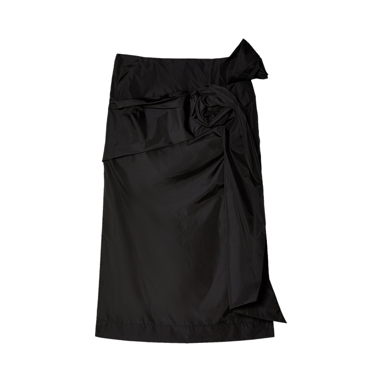 Simone Rocha Pressed Rose Pencil Skirt "Black"