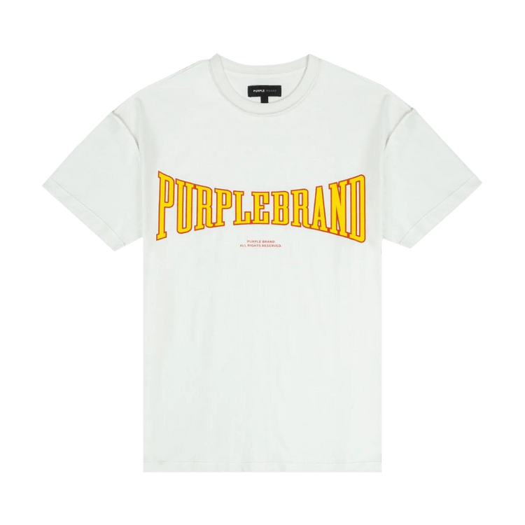 PURPLE BRAND Textured Inside Out Tee "Off White"