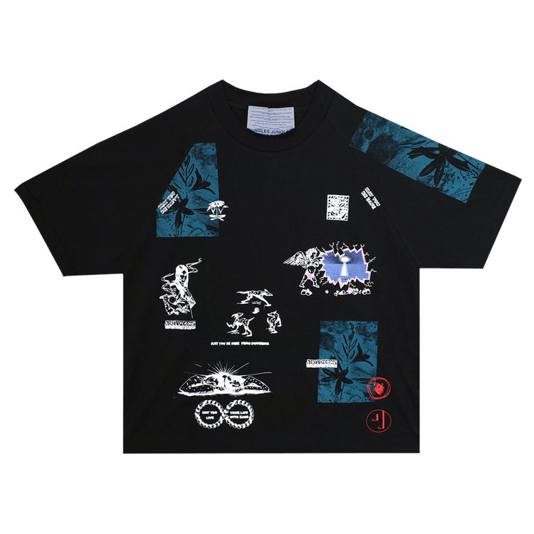 Jungles Test Print Tee "Black"