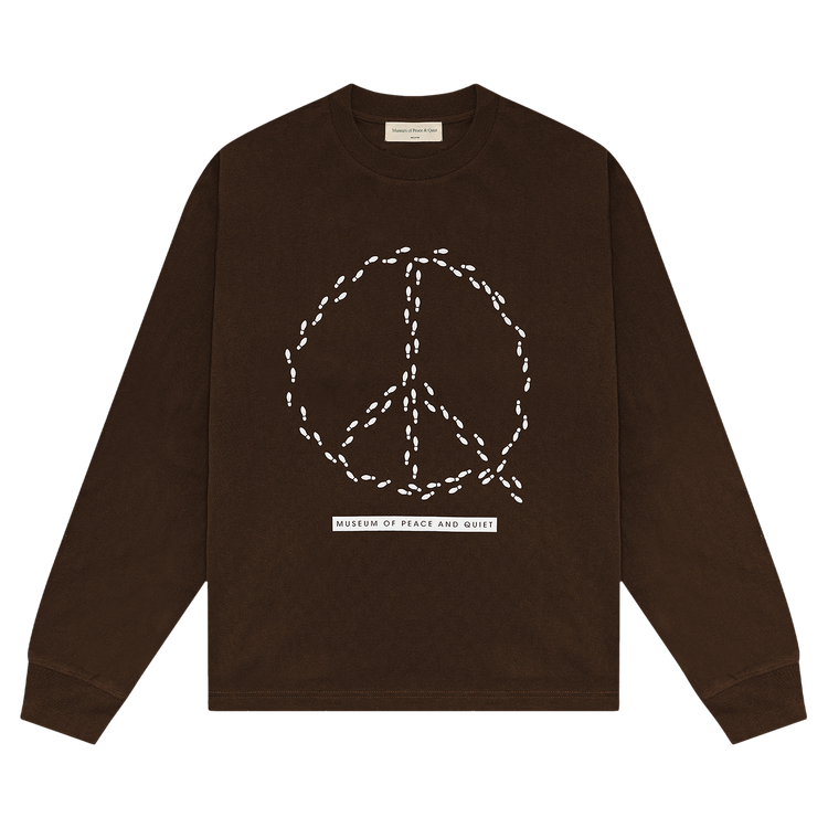 Museum of Peace & Quiet Peaceful Path Long-Sleeve Shirt "Brown"