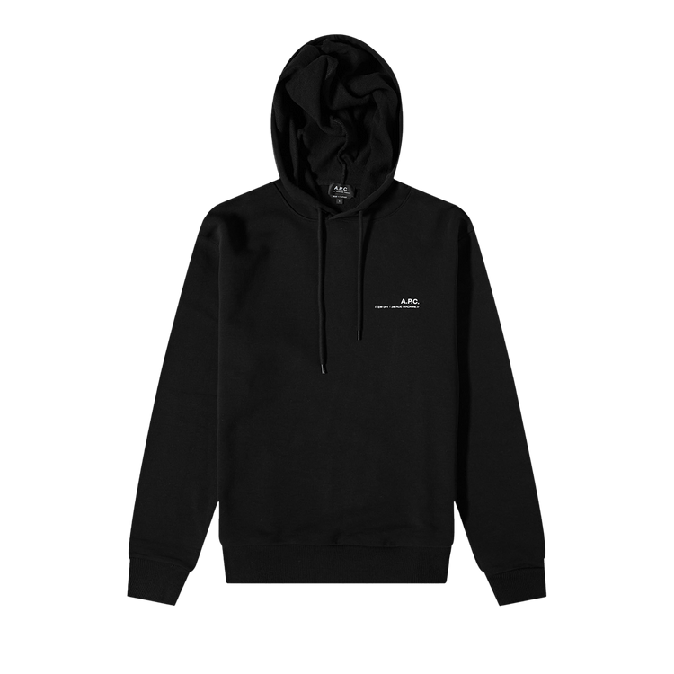 A.P.C. Item Logo Hoodie "Black"