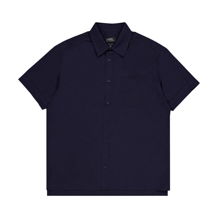 A.P.C. Ross Short-Sleeve Shirt "Dark Navy"