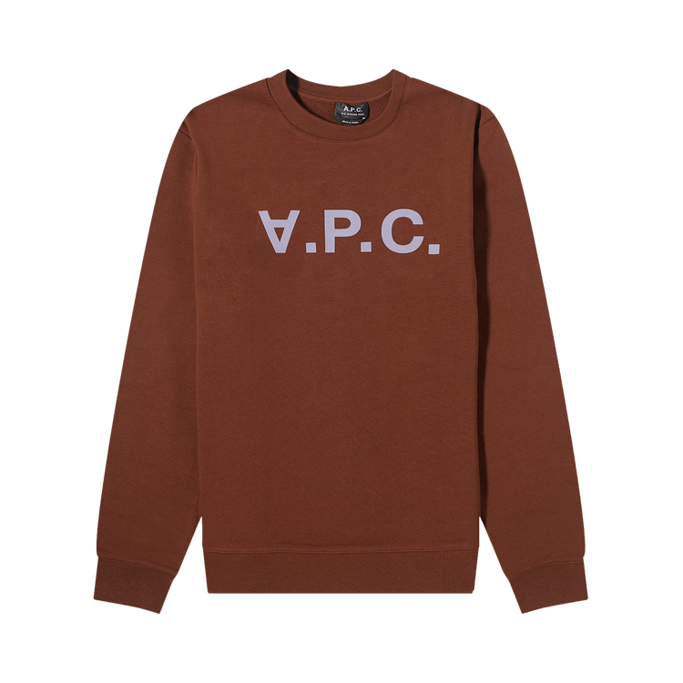 A.P.C. Logo Sweatshirt "Chocolate"