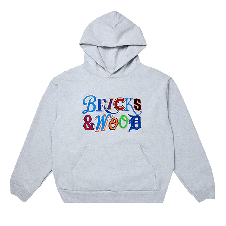 Bricks & Wood Sports Logo Hoodie "Grey"