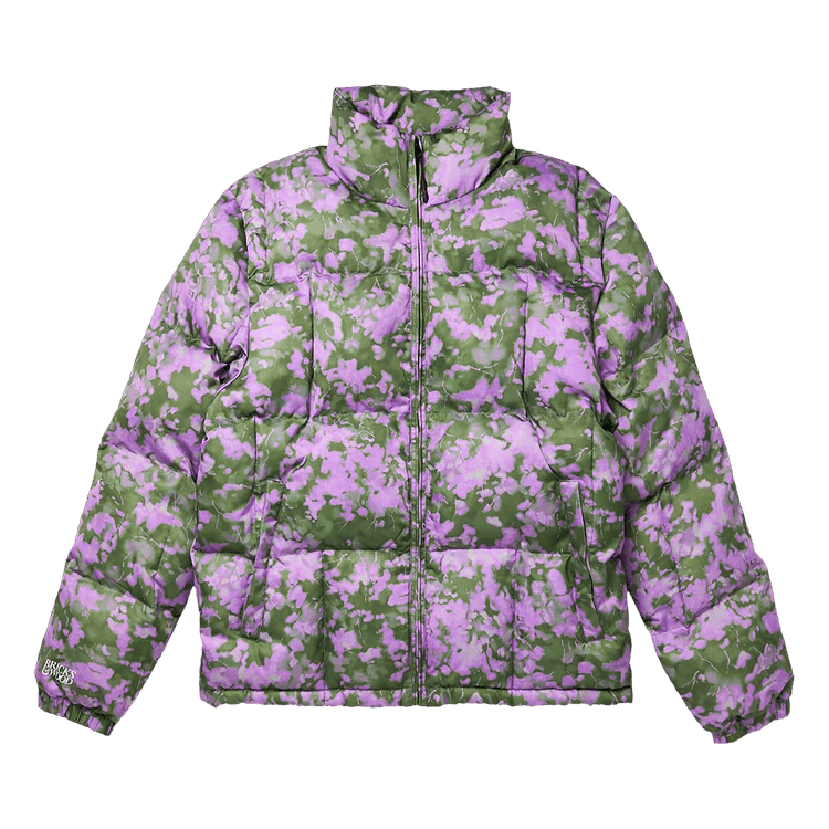 Bricks & Wood Camo Puffer "Purple/Green"