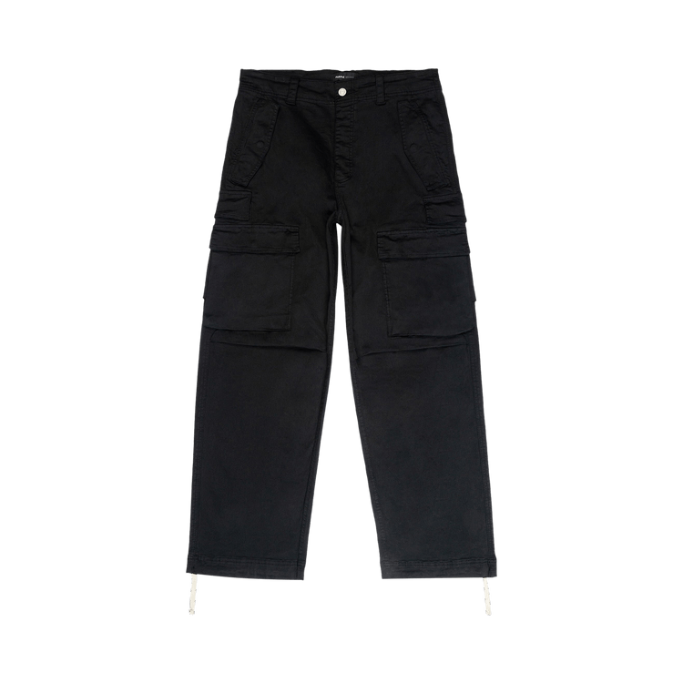 PURPLE BRAND Double Pocket Cargo "Black"