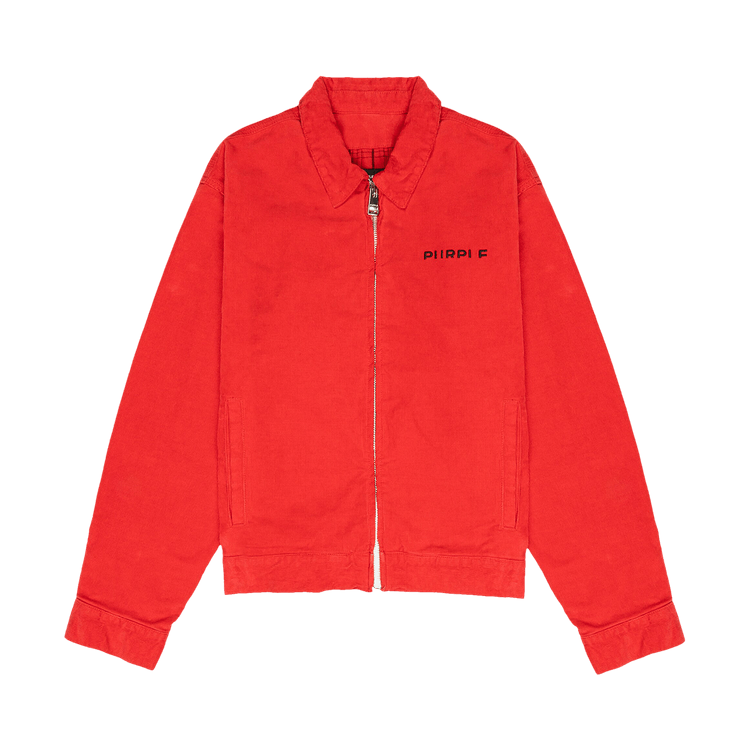 PURPLE BRAND Cord Flannel Lined Jacket "Red"