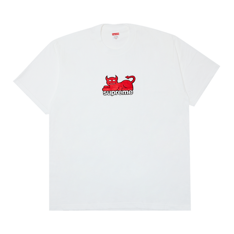 Supreme x Toy Machine Devil Cat Tee "White"