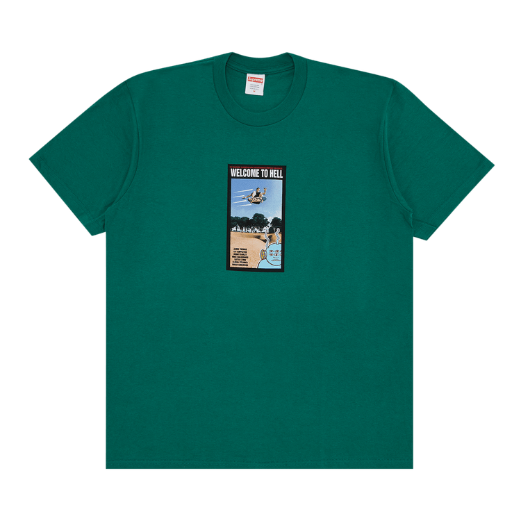 Supreme x Toy Machine Welcome To Hell Tee "Light Pine"