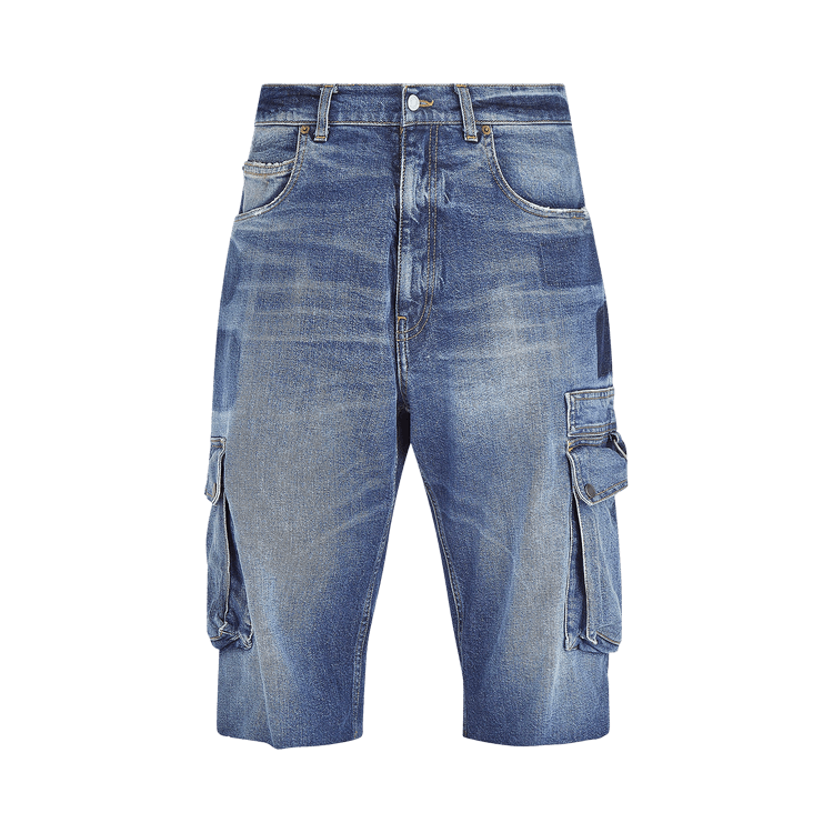 Martine Rose Denim Cargo Shorts "Blue"