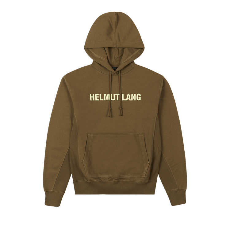 Helmut Lang Box Logo Hoodie "Olive Green"