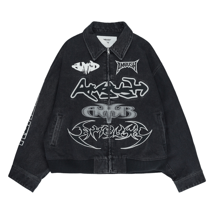 Ambush Patch Denim Bomber Jacket "Black"