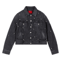 KUSIKOHC Multi Rivet Denim Padded Jacket "Black"
