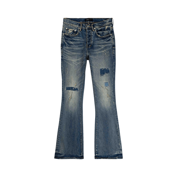 PURPLE BRAND Flare Jeans "Mid Indigo"
